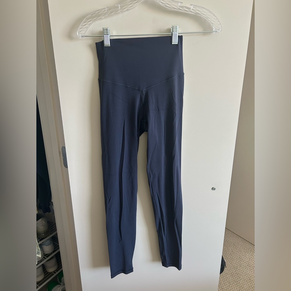 High-Waisted Navy Leggings